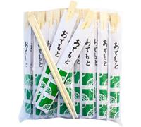Baguettes vertes en bambou (21cm) - 1 X 100 PCS