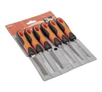 Bahco Trousse 6 limes 1-476-04-3-2 100D emmanchées multicolore