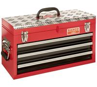 Bahco 1484THD3RB Boîte à outils vide métal rouge/noir, métal