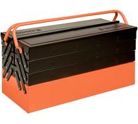 Bahco 1497MBF750 Boîte à outils vide métal noir/orange
