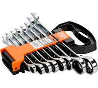 Bahco 1RM/SH8 Ratcheting crowfoot wrench set Spanner size (metric) 8 - 19 mm