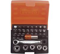 Bahco 2058S26 Coffret clés à cliquet/douilles 26 pièces (Import Grande Bretagne), Orange