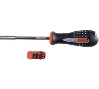 Bahco 808050 Tournevis à cliquet et embout 125 mm