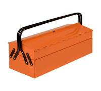 Bahco Boîte à outils métallique avec possibilité de cadenassage 275 Mmx210 Mmx535 Mm 3 compartiments Orange Orange One Size