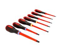 Bahco 9882S BE-9888s Jeu de tournevis ergonomiques VDE Fendus / Pozidriv 7 pièces (Import Grande Bretagne)