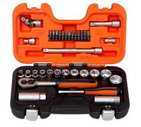 Bahco ASSORTIMENT DE DOUILLES 1/4+3/8"", 34 PCS, POUCE - S330AF