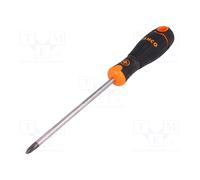 Bahco Tournevis Phillips BahcoFIT PH2 x 125 mm avec poignée en caoutchouc B192.002.125