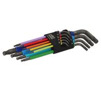 Bahco C1997LM/9P 6 pans intérieurs Jeu de clés mâles coudées 1.5 mm, 2.0 mm, 2.5 mm, 3.0 mm, 4.0 mm, 5.0 mm, 6.0 mm, 8 mm, 10.0