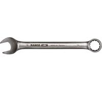 Bahco Clé mixte, acier inoxydable/inox, magnétique, côté anneau coudé à 15°, SW 15/16