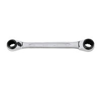 Bahco CLÉ POLYGONALE QUADRUPLE À CLIQUET, 16-17 + 18-19MM - S4RM-16-19