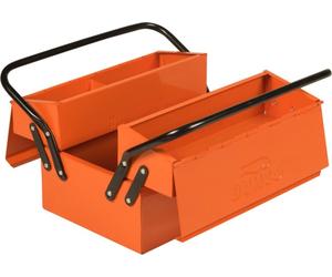 Bahco Coffre à outils métallique avec possibilité de cadenasser 325 Mmx210 Mmx535 Mm 5 compartiments Orange Orange One Size
