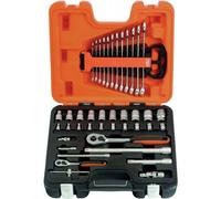 Bahco Coffret de douilles 1/4" et 1/2" - Orange et noir