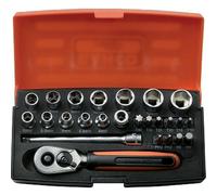 Bahco Coffret de douilles 25 pièces - Orange et noir