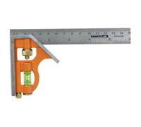 Bahco Équerre combinée CS150 150 mm – métrique + pouce, marquage 45° & 90°