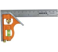 Bahco Équerre combinée CS150 150 mm – métrique + pouce, marquage 45° & 90°