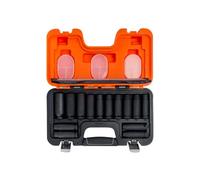 Bahco - Coffret de douilles à chocs longues DD/S14 - 1/2, 10-19, 21, 22, 24, 27 mm