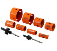 Bahco Ensemble De Scies Cloche Bi-Métal Pour Électricien, 10 Pièces BAH383482EL