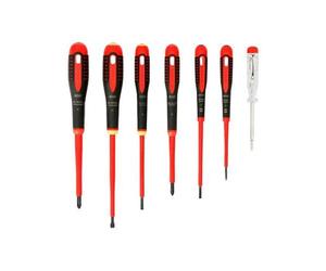 Bahco Ergo Vde Ensemble De Tournevis Isolés 7 Pièces Ensemble Mixte Be-9887S