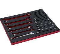 Bahco Fit&Go 3/3 Jeu de clés mixtes à insert en mousse - 21 pièces