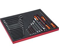 Bahco Fit&Go 3/3 : jeu de limes et de clés avec insert en mousse - 27 pièces