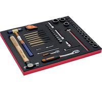 Bahco Fit&Go 3/3 : jeu d'embouts en mousse pour clés à douille et outils à percussion - 48 pièces