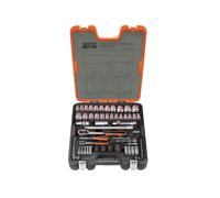 Bahco Impérial Métrique Douille Set 1/4 & 1.3cm Drive Hex Unique 77 Pièce S800