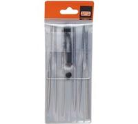 Bahco Jeu de limes aiguille 2-470-14-0-0 - 140 mm, 6 unités, sans manche, grain grossier, argent