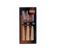 Bahco - Jeu de 3 ciseaux à bois poignée bois 12, 18 et 25 mm - 425-081