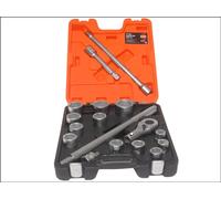 BAHCO Jeu de clés à douilles 17 pces 3/4" SLX 17