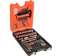 Bahco Jeu de clés à douilles en acier au chrome vanadium 94pcs. 4-13mm 1/4 pouce 1/2 pouce pour entraînement 6 pans - S87+7