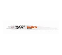 Bahco Jeu de lames de scie sabre bimétal Sandflex pour bois et métal, 8/12 dents au pouce, 300 mm - 5 pcs/conditionnement au détail - 3940-300-8/12-SL-5P