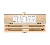 Bahco Jeu de limes doubles à fileter, 2 pcs, avec tableau des filetages - 1450d/2