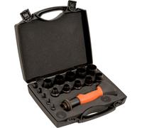 Bahco Jeu de poinçons interchangeables 3 mm-30 mm - 16 pièces dans un coffret en plastique