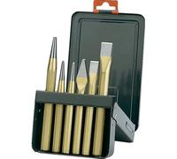 Bahco Jeu de ciseaux 3736S/6 – Coffret métal 6 burins – Acier
