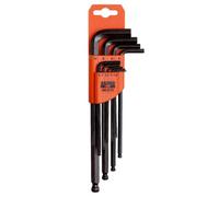 Bahco JEU DE TOURN. D'ANGLE, 6 PCS, 6 PANS, TÊTE SPHÉRIQUE, BRUNIS - BE-9765
