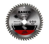 BAHCO Lame de scie Circulaire 160x20mm pour Le Bois avec scies plongeantes