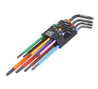 Bahco Jeu de clés TORX C1997TX/9P – mâles coudées T8–T40, 9 pièces, code couleur