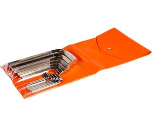 Bahco Metric With Nickel/plated Finish 2-22 Mm Jeu de clés Allen 15 unités Orange Orange One Size