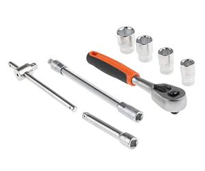 Bahco S160AF, Jeux de Douilles Multicolore, 1/4