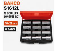 Bahco Jeu de clés Allen S1612L 1/2'' 12 pièces Orange