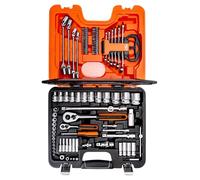 Bahco - Kit douilles S910 - Douilles longues 6 pans 1/4" et 1/2" métriques + clés mixtes 91 pièces