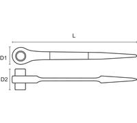 Bahco SC2RM-19-22 Gerustbauknarre 19 & 22 mm