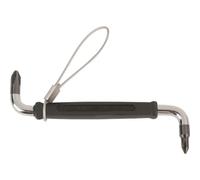 Bahco - Tournevis coudé 100 mm pour vis Phillips PH 1 & 2 avec anneau de sécurité - TAH2047PR-1-2