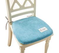 BAHELS Galette De Chaise Lot De 2 avec Attaches, Coussin Chaise Cuisine Lavable, Antidérapant, Galette De Chaise Dehoussable, Coussins De Chaises D'Interieur Mousse à MéMoire I,36x38x4cm