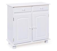 Bahut 2 Portes & 2 Tiroirs Bois ""Alienor"" 88cm Blanc