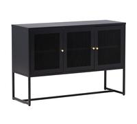 Bahut 3 Portes Métal "Malla" 120cm Noir