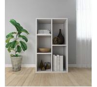 Bahut - Bibliothèque/Buffet - vidaXL - Blanc - Bois d'ingénierie - 50 x 25 x 80 cm - 5 compartiments| 625017