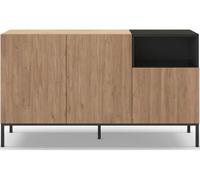 Bahut Cailin 3T1N chene noir 140 x 40 x h80cm