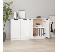 Bahut de Salon,Armoire de Cuisine,Lot de 2 Buffets pour Salle à Manger, blanc 60x30x70 cm ,bois d'ingénierie BONNIE B78538249