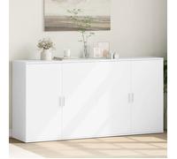 Bahut de Salon,Armoire de Cuisine,Lot de 2 Buffets pour Salle à Manger, blanc 79x38x80 cm ,bois d’ingénierie BONNIE B49684219